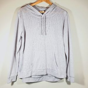 Size M Weatherproof light hooded sweater in grey